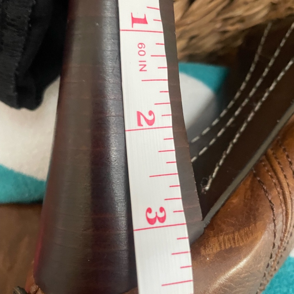 FRYE AND CO. Tan Heeled Boots extended calf - Picture 8 of 9